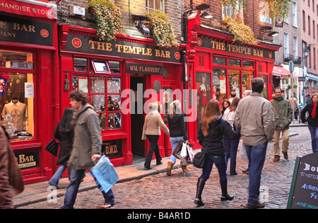 Dublin, Temple Bar, Noël Banque D'Images