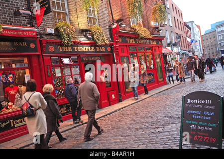 Dublin, Temple Bar, Noël Banque D'Images