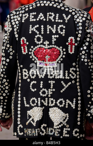 Pearly Kings and Queens Harvest Festival Guildhall London Banque D'Images