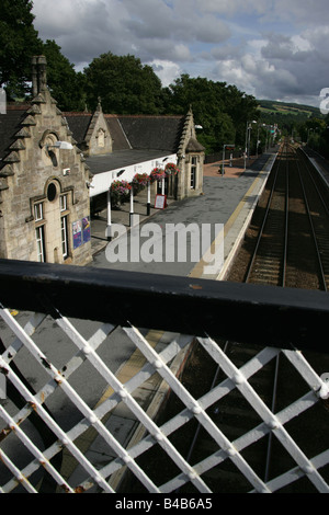 La ville de Perth, en Écosse. La gare de Pitlochry sur Station Road. Banque D'Images