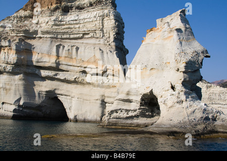 L'île de Milos Cyclades Grèce kleftiko Banque D'Images