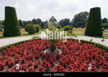 Palm House at Park Schloss Schönbrunn à Vienne, Autriche Banque D'Images