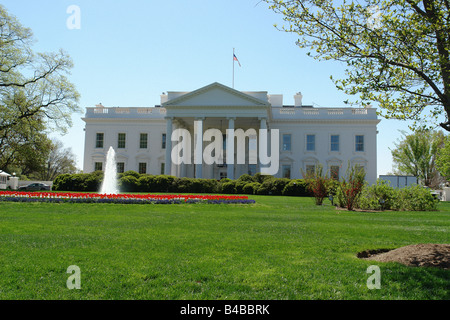 La Maison Blanche, résidence du Président des États-Unis d'Amérique à Washington DC USA Copy Space Banque D'Images