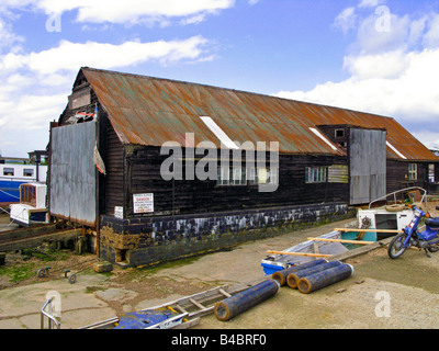 Shuttlewood chantier naval, un chantier naval traditionnel dans Paglesham Manchester Royaume-Uni Grande-Bretagne Angleterre UK 2008 Banque D'Images