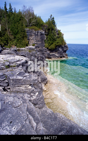 Canada, Ontario, baie Georgienne, parc national de la péninsule Bruce Banque D'Images