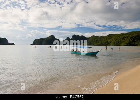 En Asie, la Malaisie, l'île de Langkawi, Pulau Langkawi, plage de Pantai Tanjung Rhu Banque D'Images