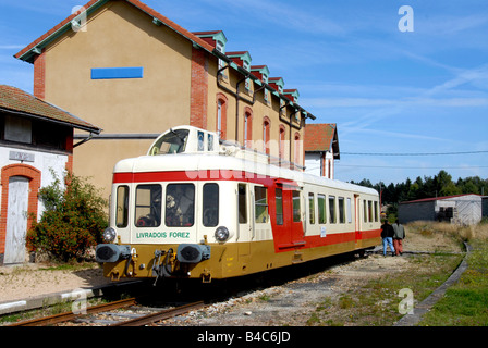 Train touristique de France Auvergne Livradois Forez Banque D'Images