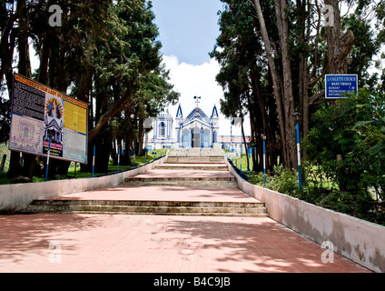 Très populaire et sainte Eglise catholique romaine dans de beaux quartier pittoresque sur la montagne dans la plupart des célèbre hill holiday resort. Banque D'Images