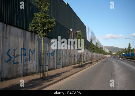 La paix j'ai ligne le centre-ville de Belfast en Irlande du Nord uk Banque D'Images