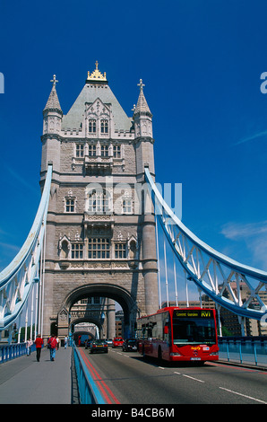 Grande Bretagne - Londres - la ville - le Tower Bridge Banque D'Images