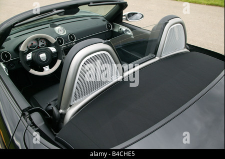 Speedart Porsche Boxster, année modèle 2005, noir/argent, vue de l'intérieur, vue de l'intérieur, l'habitacle, la technique/accessoire, accessoires Banque D'Images