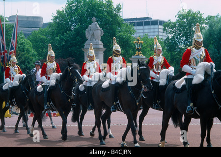 Grande Bretagne - London - St James's district - Buckingham Palace - relève de la garde Banque D'Images