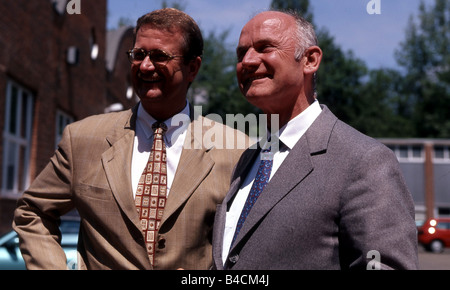 Ferdinand Piëch et Wendelin Wiedeking, Volkswagen VW, Porsche, Portrait, parler Banque D'Images