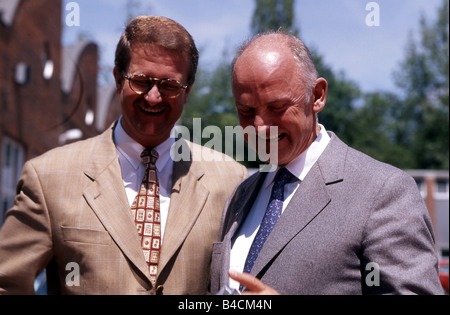 Ferdinand Piëch et Wendelin Wiedeking, Volkswagen VW, Porsche, Portrait, parler Banque D'Images