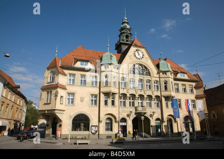 Hisa Mestni Mairie à Ptuj Ptuj Slovénie est le plus ancien village de la Slovénie Banque D'Images