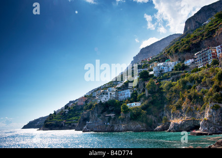 La Côte d'Amalfi, à proximité de Positano, Campanie, Italie EU Banque D'Images