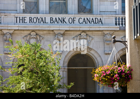 La Banque Royale du Canada, anciennement l'Union Bank Building construit en 1904) dans le quartier de la bourse, de la ville de Winnipeg Banque D'Images