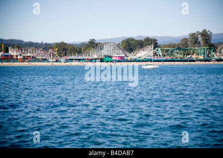 Une vue de la Santa Cruz Beach Boardwalk de Santa Cruz, California USA Banque D'Images