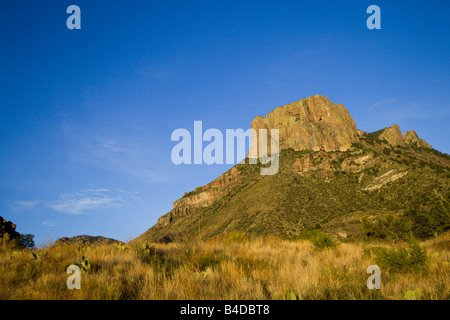 Casa Grande de Big Bend National Park au coucher du soleil Banque D'Images