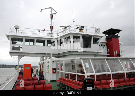 Traversée en ferry Red Funnel entre Cowes et Southampton Banque D'Images