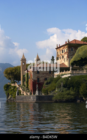 Villa del Balbianello sur le lac de Côme Italie Lombardie Banque D'Images