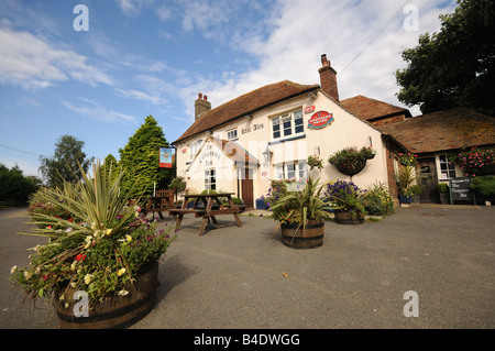 Trois Boussoles Pub près de Canterbury Kent Banque D'Images