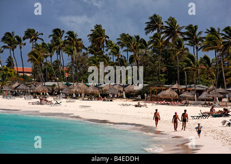 Aruba Antilles néerlandaises Eagle Beach Banque D'Images