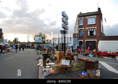 Collection de2166 à Lille Braderie France Banque D'Images