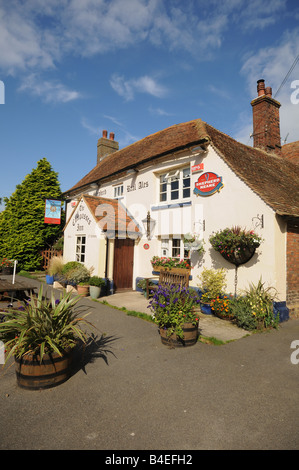 Trois Boussoles Pub près de Canterbury Kent Banque D'Images