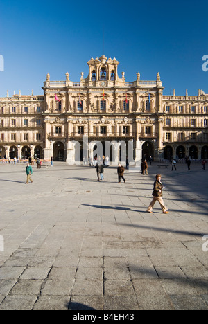 Plaza Mayor Salamanca espagne Banque D'Images