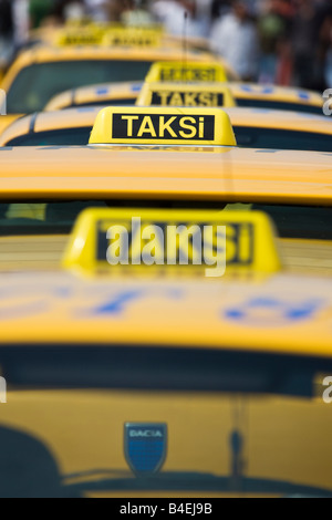 Les taxis, Istanbul Banque D'Images