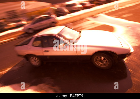 Voiture, Porsche 924 Turbo-Plagiat, année modèle 1980, blanc-noir, bicolores, bicolores, deux couleurs, deux couleurs, coupe, coupe, Banque D'Images