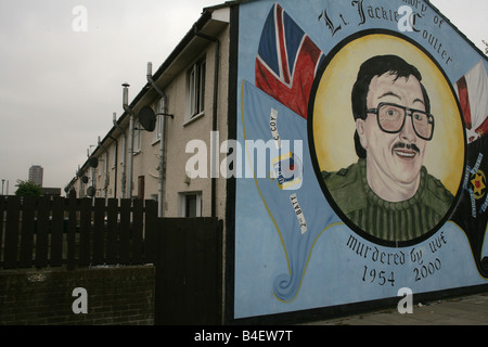 Murale commémorative de Jackie Coulter à Belfast (Irlande du Nord, Royaume-Uni Banque D'Images