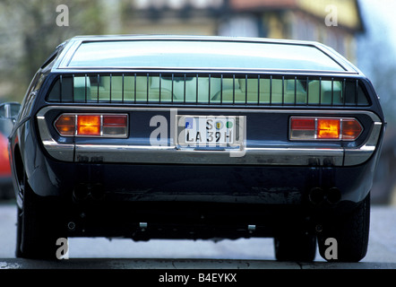 Voiture, Lamborghini Espada 400 GT, voiture d'époque, années 60, années 60, années 70, années 70, noir, coupé, coupé, debout, la diagonale de retour, ba Banque D'Images