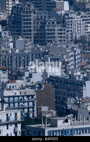 Une vue sur la ville d'Alger en Algérie. Banque D'Images