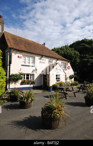 Trois Boussoles Pub près de Canterbury Kent Banque D'Images