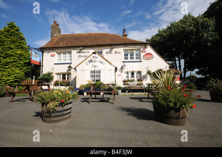 Trois Boussoles Pub près de Canterbury Kent Banque D'Images