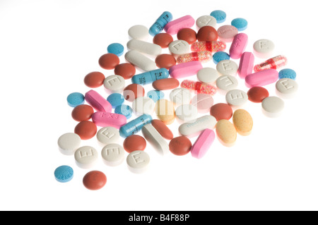 pilules colorées Banque D'Images