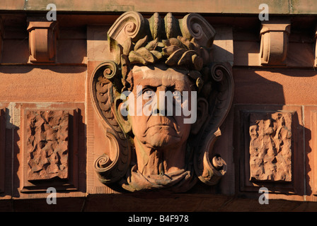 Détail de Berlin Pont Moltke 'Moltkebrücke' sur la rivière Spree, Berlin, Allemagne Banque D'Images