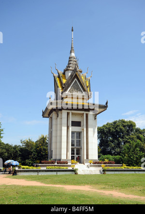 Le site de Choeung Ek the killing fields 12km à l'extérieur de Phnom Penh Cambodge 25 09 2008 Banque D'Images