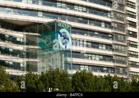 Siège de la RATP, quai de la Rapée à Paris RATP à Paris Banque D'Images