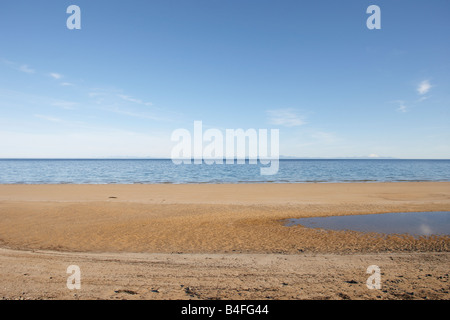 Plage à l'ouest de l'Islande Arnarfjordur Banque D'Images