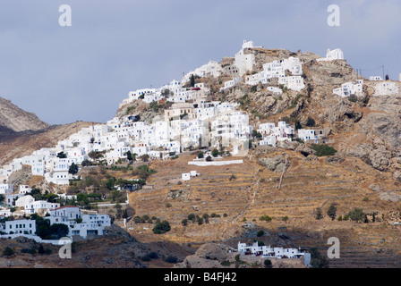 Chora Ville Haute [Serifos] sur l'île de Serifos Cyclades Grèce Mer Egée Banque D'Images