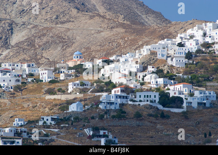 Chora ou Sérifos Ville haute sur l'île grecque de Milos Cyclades Grèce Mer Egée Banque D'Images