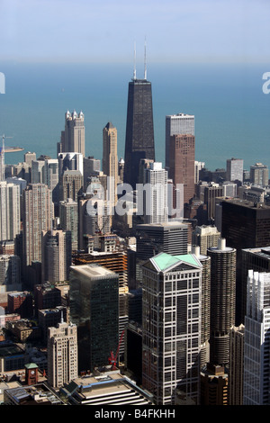 John Hancock Center et près de North, Chicago. Banque D'Images