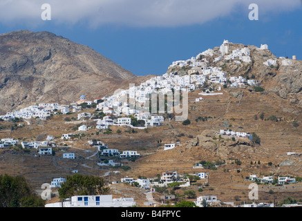 Chora ou Sérifos Ville haute sur l'île grecque de Milos Cyclades Grèce Mer Egée Banque D'Images