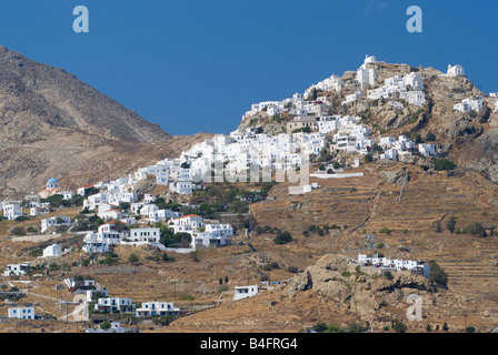 Chora ou Sérifos Ville haute sur l'île grecque de Milos Cyclades Grèce Mer Egée Banque D'Images