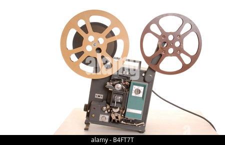 Ancien projecteur de films commerciaux et à l'ancienne Banque D'Images