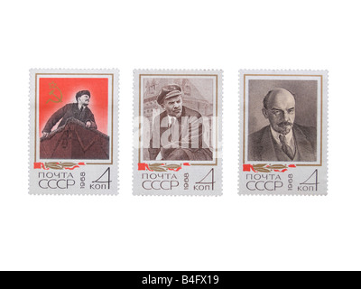 Les timbres de l'URSS (série). Lénine, 1968. Banque D'Images