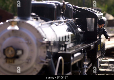 Belfast et la voie ferrée Miniature En août 2003 UN Norfolk and Western Switcher locomotive à vapeur à la Belfast et County Down Mini Railway Society Banque D'Images